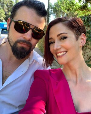 Chyler Leigh Instagram - In the midst of times in life where @eastofeli & I are ships passing in the night, I’m grateful to have this picture. Reminds me of how much I love him and how hard we both work to build a life with meaning and purpose. We may not always be in the same room but no matter what or when or how, life is better lived together }{ So Friends... when you see my hubby over there in the #UK give him a hug for me ❤️