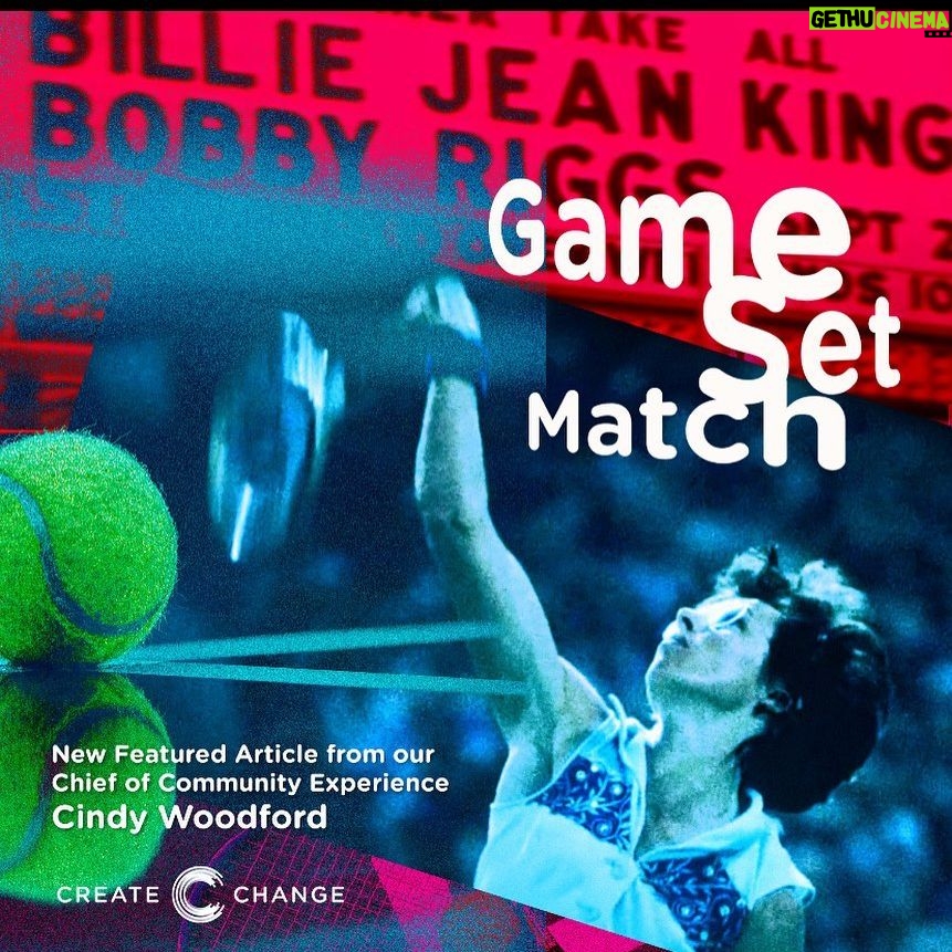 Chyler Leigh Instagram - Hey friends... so, check it: Sports figures have always been a powerful voice in creating positive change. We’ve got a new featured article served up by our very own Chief of Community Experience, Cindy Woodford who dives into this topic. Read 'Game, Set, Match!!' now on the Create Change website, CITIZEN CREATOR section. #LevelUp #CreateChange Link in Bio takes you to the Create Change site - Membership is free 😎