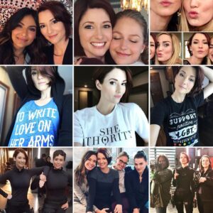Chyler Leigh Instagram - @melissabenoist @florianalima @caitylotz @houseofvenskus @odetteannable @reginayhicks @renee_reiff #katiemcgrath @shethority @twloha @createchange.me #PositiveLGBTRepresentation 💥❤️💥 Wow... what an arsenal... #WomensMarch2018