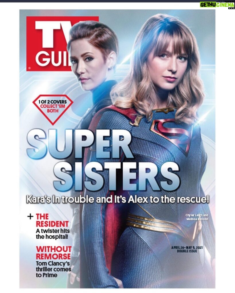 Chyler Leigh Instagram - @tvguidemagazine - Thank you for such a lovely article about me and my sis @melissabenoist !! Forever grateful for this journey on @supergirlcw as the #DanversSisters 👯‍♀️ 🛋