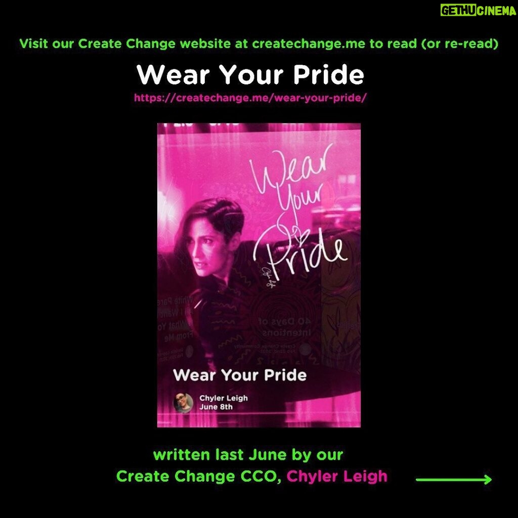 Chyler Leigh Instagram - Repost from @createchange.me… Hi friends! One of our favorite things to do at Create Change is highlight the talents of our community. We believe that social creativity can lead to social healing, so we hope you’ll consider sharing an essay, poem, artwork or video submission for #WearYourPride 2021! We want to hear from you. ❤️🧡💛💚💙💜🤎🖤 #createchange #loveislove #representationmatters #lgbtqiapride #motivationmonday