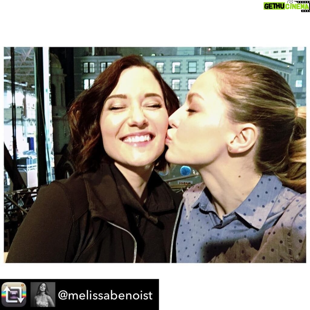 Chyler Leigh Instagram - Hey Sis... I misses your kisses ❤️you #danverssisters Repost from @melissabenoist using @RepostRegramApp - 💪👯whole lotta 💓for @chy_leigh
