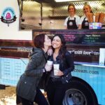 Chyler Leigh Instagram – @florianalima & I with these lovely ladies from @RPIceCream #veganicecream #yuck 😜 #sanvers