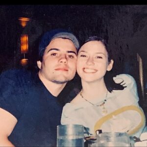 Chyler Leigh Instagram - I felt a bit nostalgic so here’s a little #tbt of @eastofeli & I going waaaay back... My goodness I love this man. It’s been a long long road but he still makes me smile this big. Even though I have a few more wrinkles since this pic was taken, he makes me feel beautiful and cherished. 20 years together is incredibly rare (especially in this business) so I don’t take a single moment for granted and I count my blessings every day. What can I say? He’s kinda alright, that guy... I think I’ll keep him 🥰