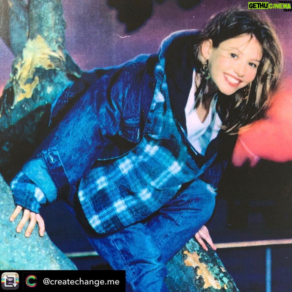 Chyler Leigh Instagram - IT’S LITTLE ME! This picture was part of a modeling composite that I had to hand over whenever I went on a casting call for a print ad. I was 12 or 13 here. I’ll be honest, I hated modeling. I hated anything that brought attention to myself because I didn’t feel worthy of the attention. I didn’t like people seeing me. I didn’t feel worthy of anything. But this picture was a rare moment where I didn’t feel pressured to be someone else. It was a rare moment caught when I felt ok to just be me. I look at this picture and realize I can see it one of two ways... I was either climbing that tree to escape or conquering that tree to feel alive. Sometimes I still struggle with the idea that I’m worthy of good things, of good moments. We are transient beings and life is ever-changing, sometimes it feels like I want to climb that tree to escape. But life is so worth living. It’s worth the bumps and bruises and the scrapes if we fall because they only make us stronger and remind us we’re still alive. Live it up today, regardless of your circumstances. Conquer whatever tree you find, even if you can’t get outside. Your journey is worth the climb❤️ Repost from @createchange.me - A message from the Create Change team to our CCO, Chyler @chy_leigh , with this sweet photo courtesy of her hubby, Nathan @eastofeli : "Thank you. For sharing your heart, your compassion and creativity with the world. For being a source of encouragement and inspiration for all of us and countless others. Thank you for being you." ❤️ #TBT #TrueDat
