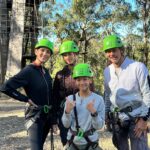 Cindy Sirinya Bishop Instagram - Ziplining fun along the Great Ocean Road! So grateful for the beautiful weather here. Posts are a bit delayed as we literally haven’t stopped since arriving here in Melbourne last week! Stay tuned 😉 #roadtrip #zipline #greatoceanroad #melbourne #lorne #familyfun #familyholiday