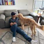 Cindy Sirinya Bishop Instagram - Together again with our Melbourne fam bam! We finally made it over to your side of the pond. All settled in, cozy and looking forward to making some lovely memories. ❤️ #melbourne #familytrip #buddy #labradoodle #homesweethome