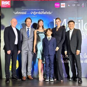 Cindy Sirinya Bishop Instagram - Incredible night at @matildathemusical Gala Premiere in Bangkok last night! What a performance! We were on the edge of our seats the entire show, gasping out loud with delight at the unbelievable talent of the cast, the stunning sets, costumes, and lighting for every act. Matilda has been a favorite character in our family for years, starting with the classic book by @roald_dahl, then the feature film and now for the first time in Bangkok, the live musical performance staged by @thersc 🎉🎉🎉 

Thank you especially to @rachadalai @tero_asia @livenationth for having us attend the red carpet gala last night. And to all the organizers and sponsors for bringing this spectacular production here. On until 3 March (15 shows) you don’t want to miss this!! Tickets start from 1000bht and available at @thaiticketmajor 🎉

#matildathemusical #matilda #musical #ratchadalai