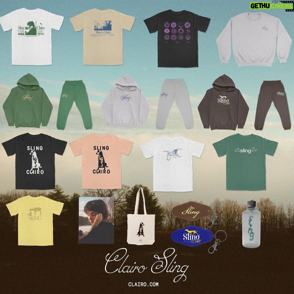 Clairo Instagram - Sling ! on sale Friday at 12pm EST 💝