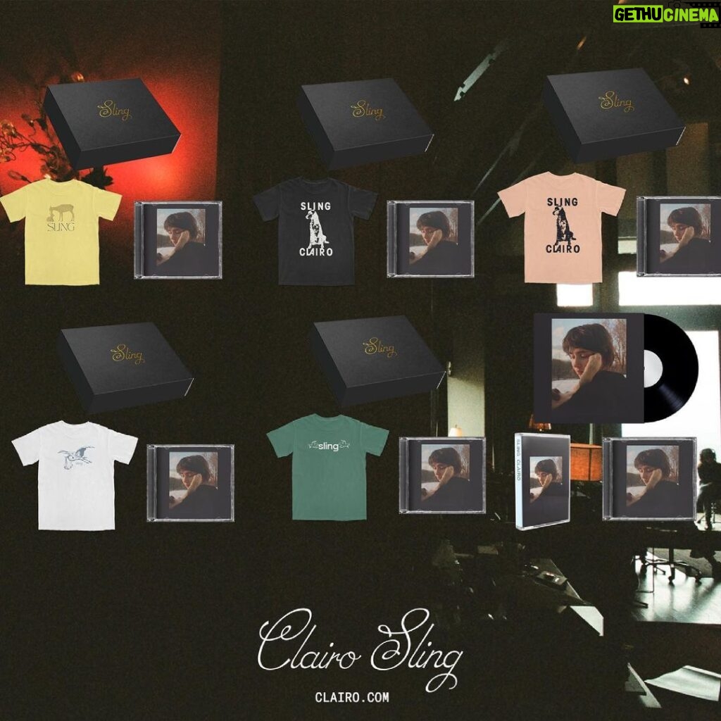 Clairo Instagram - ‘Sling’ limited box sets & merch available on the website 🦌