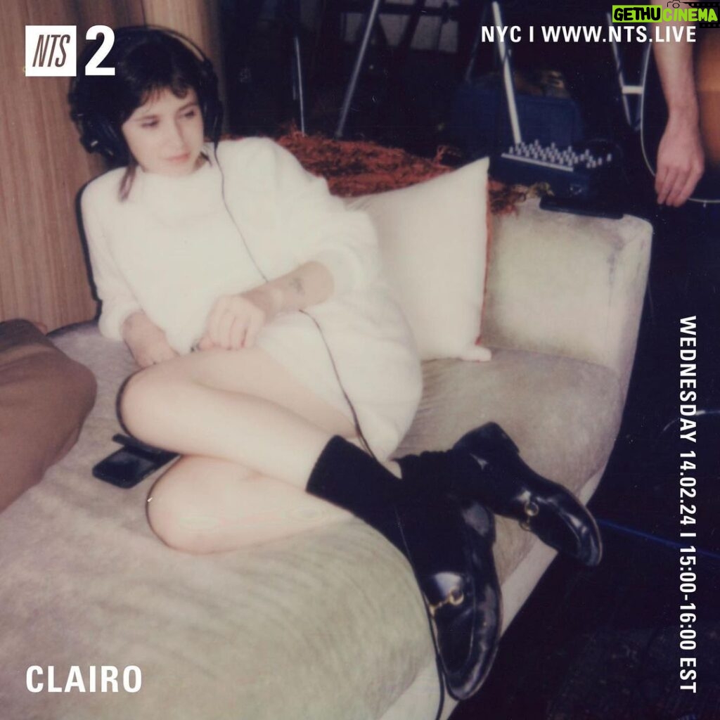 Clairo Instagram - valentine’s day 📫❤️‍🩹 3pm EST my 10th episode with @nts_radio
