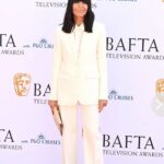 Claudia Winkleman Instagram - Suit @thekooples massive thanks to @sineadmckeefry and @amyhair4 ❤️❤️❤️(and @bafta thank you thank you forever) x
