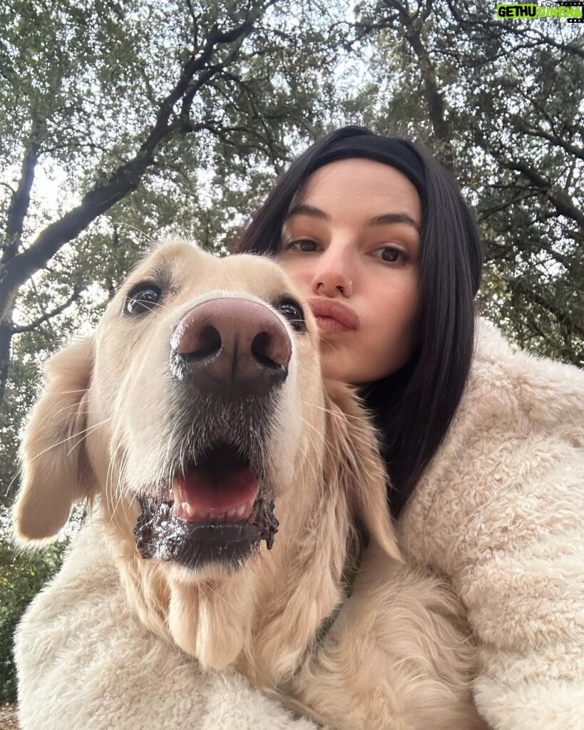 Cloé Cooper Instagram - Pov : tu forces ton chien à faire une photo . Ps : aucun toutou n’a été maltraité 😅