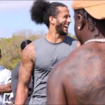 Colin Kaepernick Instagram – Huge thank you to @juice_landry, @david_njoku, @bmarshall, @goldfeetglobal, @therealdreamishere, @cc_njoku, @fabianguerrajr, @mikevick, @ochocinco, @HOAPerformance, @IAmAthlete & everyone who came out and put in work in Broward County, FL! Appreciate the hospitality. 

Link in bio for the full video of the workout.