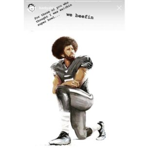 Colin Kaepernick Instagram - I really appreciate @badgalriri keepin it 💯✊🏾