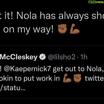 Colin Kaepernick Instagram - @bmike2c and @lilsho_2 came through. We are in Nola tomorrow to get this work in! Let’s get it!