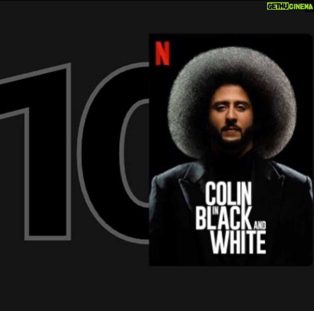 Colin Kaepernick Instagram - Thank you to everyone who has tuned into #ColinInBlackAndWhite  The show has made it to the @netflix US top 10 in the first 48 hrs because of you. Truly grateful for you being on this journey with me. What have been your favorite scenes and messages from the show?