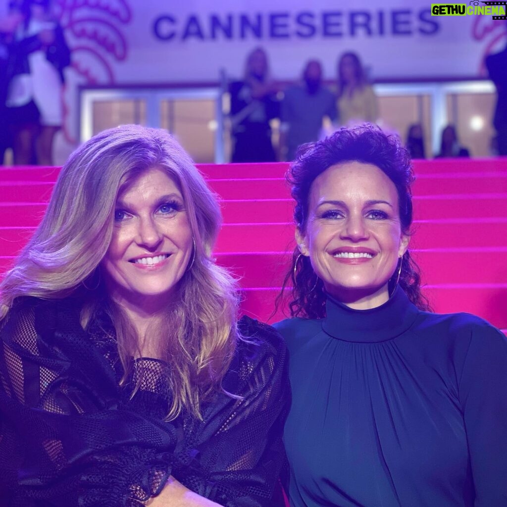 Connie Britton Instagram - Merci to @canneseries and @variety for the incredibly humbling honor of receiving the Variety Icon Award last night! Being on the “pink carpet” in Cannes - those iconic steps, that iconic place! - was pretty much a thrill of a lifetime. And since I still can’t quite fathom “icon” status, it leaves me a lot to live up to and work toward. I am so grateful. And thanks to my BFF (since my first series ever!) @carlagugino for being my Cannes ride or die! 💗