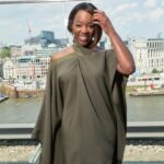 Corinna Brown Instagram - thank you @bafta x @lancomeofficial for having me💋 congrats to all the winners and nominees 🤩✨ 🧖🏾‍♀️: @michaellabolder 💄 :@joyadenuga x @lancomeofficial 🧑🏾‍🦰: @rendaattia 👗 : @tallermarmo 💼 : @longchamp 📸: @byholliem