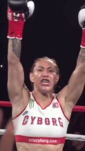 Cristiane Justino Instagram - 𝑶𝑵𝑬 𝑷𝑼𝑵𝑪𝑯 𝑰𝑺 𝑨𝑳𝑳 𝑰𝑻 𝑻𝑶𝑶𝑲 💣 Congratulations @criscyborg on her 1st Round KO win this past Friday! 🎥: @spectationsports