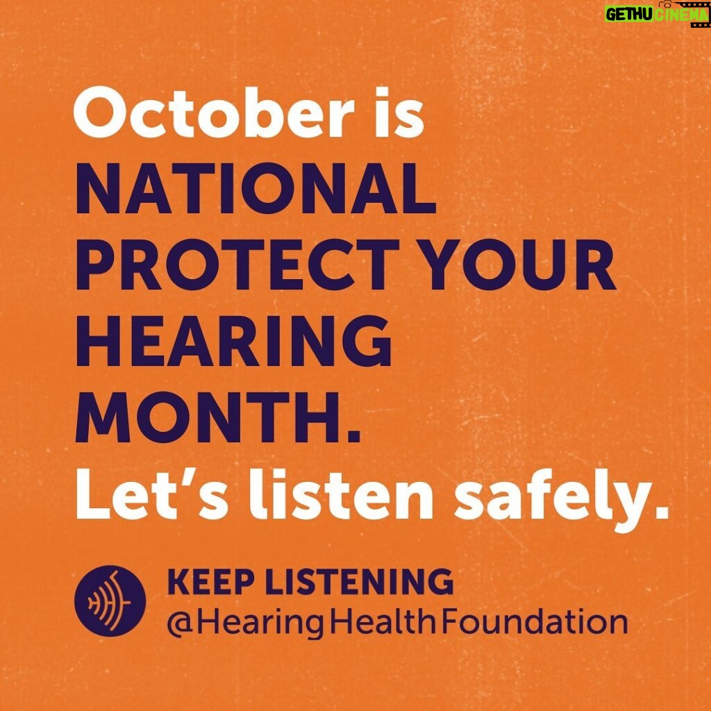 Cyndi Lauper Instagram - October is National Protect Your Hearing Month, and I want to help spread the message of heathy hearing because our hearing is precious. We shouldn’t take it for granted because once it’s gone it’s gone, and I for one want to be able to keep listening to the sounds I love. @hearinghealthfoundation #ProtectYourHearing #LoveYourEars #KeepListening