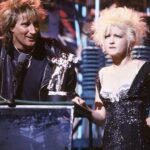 Cyndi Lauper Instagram - 😂 🔁 @sirrodstewart Oh no, not again! Cyndi’s been stealing my hairdo since 1988! Love you, Cyn!
