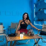 Cynthia Khalifeh Instagram - One night by the Pyramids🦋 #Cairo💙