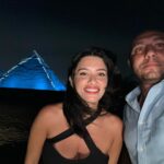 Cynthia Khalifeh Instagram - One night by the Pyramids🦋 #Cairo💙