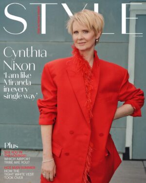 Cynthia Nixon Instagram - A wonderful time with The Sunday Times Style 💖 Read the @theststyle piece at the link in my Story!

📷: @pamela_hanson 
🧥: @alicialombardini 
👱: @rebekahforecast 
💄: @stoj_makeupartist 
💅: @nailcouturekk 
📝: @lottejeffs