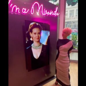 Cynthia Nixon Instagram - SATC 25 🥂🎉 Very much fun to see all the set recreations, costumes and accessories, photographs and excerpts in one place last night — so many amazing writers, crew members and cast created these moments over our six seasons and made it so special. Here’s to them and to all the fans watching over all these years ❤️