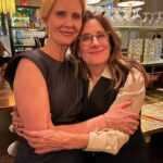 Cynthia Nixon Instagram - I loved, loved, LOVED getting to see my friend @nicole_holofcener’s fantastically engaging movie @YouHurtMyFeelings. I can’t remember when I’ve laughed so much. Be sure to see it! (You will hurt my feelings if you don’t 😊) Dress @dorotheeschumacher (it was so chic I wore it twice in one week!) Earrings @pichulikafrica Bracelet @shopmaramcs Ring @jdaobjects By the great @alicialombardini