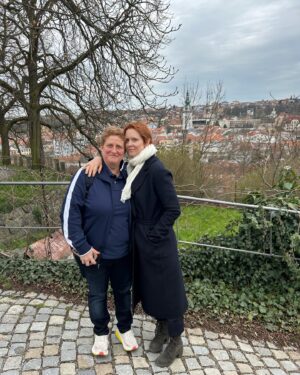 Cynthia Nixon Instagram - Couldn’t have had a better birthday and Easter in Vienna & Prague over Spring break — capped off with our stay at the @AndazPrague which was perfection — the hotel was so sumptuous and artful and the staff so helpful and kind.  We didn’t want to leave! 

Big thank you to all we met along the way, and a special shout out to our stellar Viennese tour guide Gerti Schmidt who transformed us all into history & art buffs (even Max!)❤️