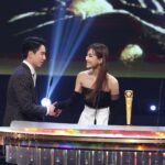 Dada Chan Instagram - It was a great pleasure to attend the 2022 TVB anniversary awards ceremony as an award presenter of the awards for "Male Artists Leap Progress" and "Female Artists Leap Progress." Thanks for the invitation, and my warmest congratulations to all the awardees again! I wish you even more success in the future. Make up/ @kaytexbeauty @kayte Hair/ @jackjack_hung @thesalon_peninsula Stylist/ @joeyyuen Dress/ @victorchanstudio