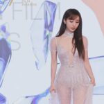 Dada Chan Instagram - The 17th Asian Film Awards 第十七屆亞洲電影大獎 Make up: @bubuumakeup Hair: @jackjack_hung @dazzlehairsalon_ Dress: @theweddinggown_official @inbaldrorofficial nail: @luxenail Ring: @crisathena_paris