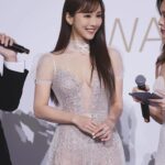 Dada Chan Instagram - The 17th Asian Film Awards 第十七屆亞洲電影大獎 Make up: @bubuumakeup Hair: @jackjack_hung @dazzlehairsalon_ Dress: @theweddinggown_official @inbaldrorofficial nail: @luxenail Ring: @crisathena_paris
