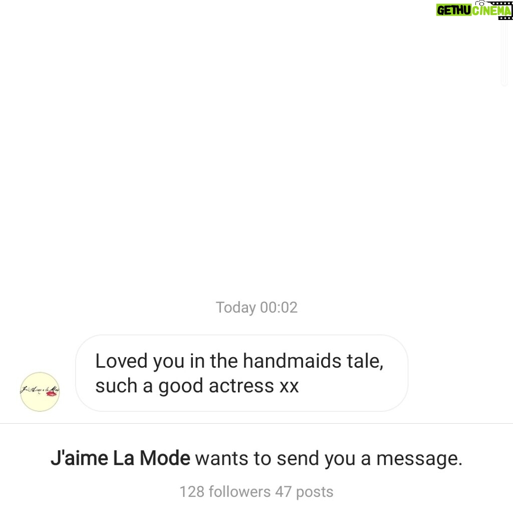 Daisy May Cooper Instagram - What a gorgeous message, considering I wasn't in a handmaid's tale, this really made my day.