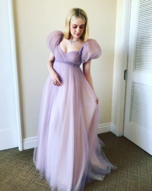Dakota Fanning Instagram - 💜@Dior Thank you for making my Juliet confectionary romance dreams come true💜 @samanthamcmillen_stylist @justjenda @lisastoreymakeup