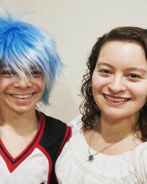 Dalila Bela Instagram - HAPPY HALLOWEEN!!!! 🪦🪦🔮🔮🧡🧡

My youngest brother, @raphaelalejandro22, and I’s costumes this year!!!! 

#kuroko #halloweencostume #halloween #happyhalloween #spookyseason