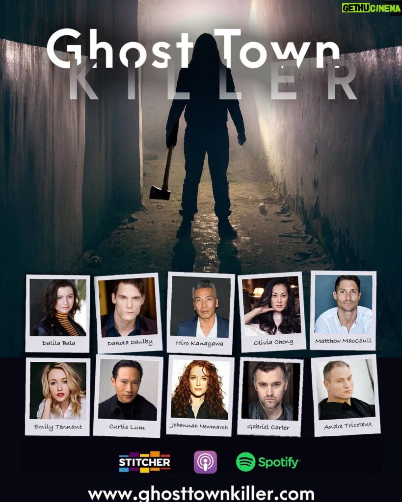 Dalila Bela Instagram - Some of the awesome cast part of the podcast that I’m on, #ghosttownkiller (created by @jeremy_lutter and @marcywaughtal) Premiering Tuesday May 25th on @spotify, @stitcherpodcasts, and #applepodcasts!!! Lilith Black - Dalila Bela Tiffany Harp - Johannah Newmarch Donovan McKenzie - Dakota Daulby Tadashi Hamamoto - Hiro Kanagawa Rick McKenzie - Matthew MacCaull Ivan Molotov - Andre Tricoteux Lucy Fu - Olivia Cheng Jia Fu - Curtis Lum Amanda Summers - Emily Tennant Leonard - Gabriel Carter