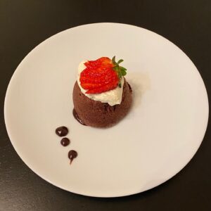 Dalila Bela Instagram - This molten lava cake will make any heart melt!! 😉😄 Homemade whipped-cream courtesy of @raphaelalejandro22!!! 😁