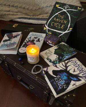 Dalila Bela Instagram - I highly recommend reading #theravencycle by @maggie_stiefvater!! It is a series filled with fantastically complex and deep relationships, whimsical and tenebrous magic, and gorgeously witty and poetic writing!! This series inspired my latest painting, featured in the third slide! Also, since I adore scented candles, I bought these amazing ones from @burnthepagesco!!! I especially like these since they are not only environmentally friendly, but they are made of 100% soy wax with lead-free wicks and quality essential oils! They smell absolutely fantastic!! If you are also into scented candles and Bildungsromans featuring unbreakable bonds and dead Welsh kings, go check both the candles and #theravencycle out!!