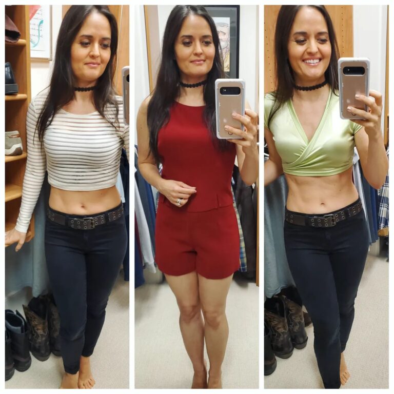 Danica McKellar Instagram - Which one - 1, 2, or 3? 🤔 This was me, deciding my outfit for a 2000s-themed party, trying on clothes from my closet that I've ACTUALLY HAD for 20 years!! Just ask my husband: I save *everything* 😆. Spoiler alert, I actually decided to wear something completely different... (who wants to hold in their stomach all night? 😅) . . Super excited for the dance #Party2EndALZ tonight (with lots of attendees from both @gactv & @hallmarkchannel!), hosted by the amazing duo @nikdeloach and birthday girl @ashleywilliamsandcompany to support @alzassociation. 💜💜💜 . . What fashion trend from the early 2000s do you never want to see again? 😋 Are there any you love?? . . . #alzheimers #danceparty #2000sfashion #2000s #Y2K