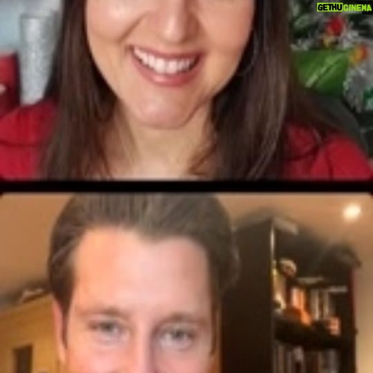 Danica McKellar Instagram - What a fun Instagram Live with my charming costar @damonrun 🤗 Hear us talk BTS bloopers, why Damon's acting strategy to 