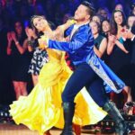 Danica McKellar Instagram - In honor of tonight's Disney Night on @dancingwiththestars, here's a throwback to nine years ago, when I got to dance the Quickstep with @valentin to Beauty and the Beast's "Be Our Guest"! 🌟 Good luck to all the couples tonight!! . . What's your favorite Disney cartoon movie?? For me, it's a three-way tie between The Little Mermaid, Beauty and the Beast, and Cinderella! 💖🤗