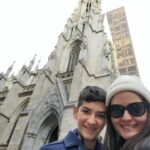 Danica McKellar Instagram - Twas a Wonder Years reunion in NYC with @realdanlauria & @joshsaviano !! But no, that's not a young Fred Savage behind us - that's my son Draco. 🤗 . . Swipe for more of this awesome mommy-son trip, including the Statue of Liberty, the Nintendo Store, St. Patrick's Cathedral, and Hamilton - my second time seeing this masterpiece, and Draco's first ever Broadway show!! The timeless brilliance of @lin_manuel & @directorkail knows no bounds. 🙌🙌 . . . I'll post part two of this action-packed adventure soon...!