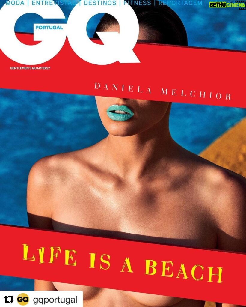 Daniela Melchior Instagram - Is a #throwbackfriday valid? Back to 2018 @gqportugal summer issue 🔥 Editor in chief @jsantanagq Photo @branislavsimoncik Styling @barrosdebarros Make up @sandraalves Hair @erikiric