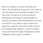 Daniela Nicolás Instagram - Cambiemos la forma en la que cada persona se ve a sí misma. Vivir con una enfermedad crónica no me define como persona. Les dejé este mensajito hoy desde el fondo de mi corazón, espero que les ayude ♥️
