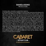 Daniela Romo Instagram - El Kit Kat Club en el @teatroinsurgentes se complace en presentar a @danielaromoweb, productora de CABARET, el musical de John Kander, Fred Ebb y Joe Masteroff. Marzo 2024