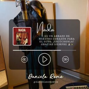 Daniela Romo Instagram - 🙌🏻✨ Feliz y agradecida con @fabiolaroudhaoficial por este bello tema 🥰 

NADA es un abrazo de nuestro corazón al de ustedes y es por eso que los invito a todos a que sigan escuchándola en Spotify, Youtube y en todas las plataformas digitales. 

Gracias, gracias siempre 🙏🏻✨ su amiga, Daniela Romo 

#DanielaRomo #FabiolaRoudha #Nada #Spotify #Youtube #Altafonte #Sencillo #Gracias #México #Guatemala #dueto #Plataformas #Música #Mujeres #audio #reel #reels #mujer