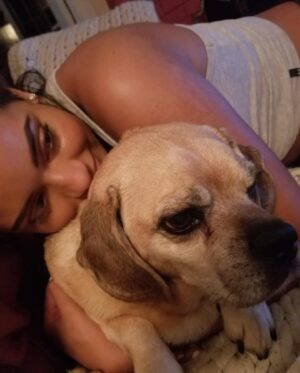 Daniella Salvi Instagram - My sweetie Coco ❤️ You were with us 16 beautiful years since I was 8 years old. This is so hard for me, I wish you were still here Coco :( I couldn’t leave a room without you looking for me and barking for me to come back to you and hold you. Our love was beyond words. It was pure, it was innocent and it made me who I am today. I love you forever my babyboy. Thank you for being the amazing baby you were to me. Now you can rest with your brother Sparky in heaven. My forever angels ❤️ I can’t thank you both enough for growing up with me. I miss you forever ♾️